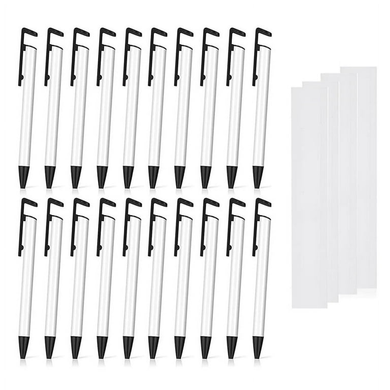 20Pcs Sublimation Blank Pens Heat Transfer Pen with Shrink Wrap