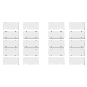 20Pcs Sublimation License Plate Blank Heat Thermal Transfer Sheet Car License Plate Tag for Car Decoration Custom,12X6In