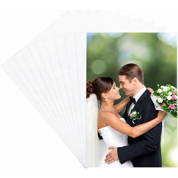 20Pcs Sublimation Metal Photo Blanks 5.9 x 3.9'' 0.5mm Thick Heat Aluminums Blank DIY Printing Wall Room Decor Poster Frame Craft Personalized Gift White DIY