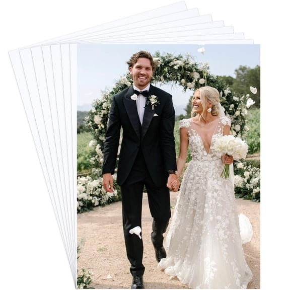 20Pcs Sublimation Metal Photo Blanks 5.9x7.8in Aluminum Picture Sign Plate White Heat Transfer Board Blank for Birthdays Personalized Gift