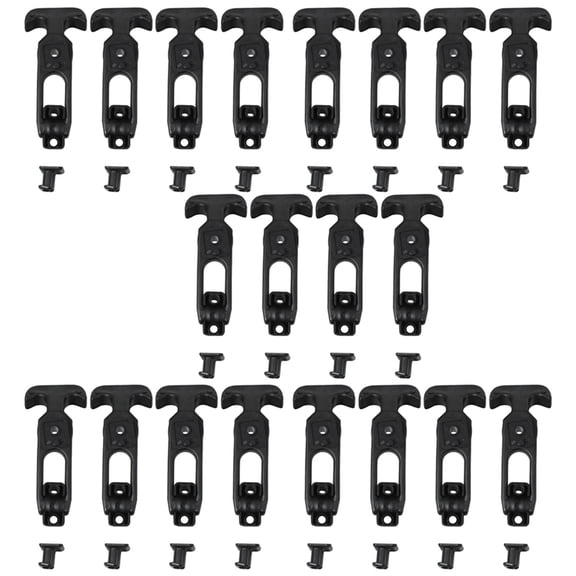 20Pcs T-Handle Rubber Flexible Draw Latches Fit for Toolbox /Cooler/Golf Cart/Farm Machinery T-Toolbox Lock,20 x T-toolbox lock,black