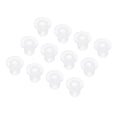 thumbnail image 1 of 20Pcs T Shape Conical Rubber Grommet Mount Dia 3.5mm ID 1.5mm H 4.5mm Transparent Seal Protection Grommets Cable Pipe, 1 of 5