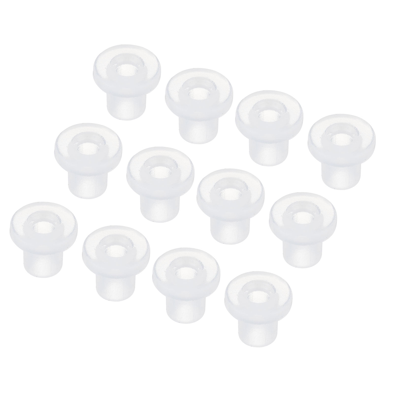 20 Pezzi Occhielli In Gomma Per Passacavi - Diametro 4mm, ID 2mm, Altezza 6mm, Nero - Foto 2