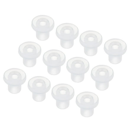 20Pcs T Shape Rubber Grommet Mount Dia 4mm ID 2mm H 6mm Transparent Seal Protection Cable Grommets Cable Pipe