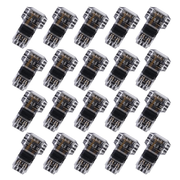 20Pcs T Tap Wire Connectors Low Voltages and High Voltages Wire Connector None Wire Stripping 3 Way 2 Pin Wire Connectors