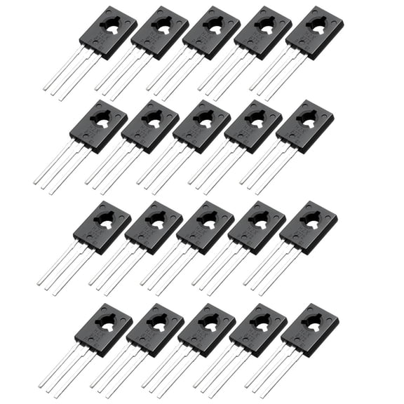 20Pcs TO-126 PNP 3 Pins PCB Through Hole Bipolar Transistor 30V 3A