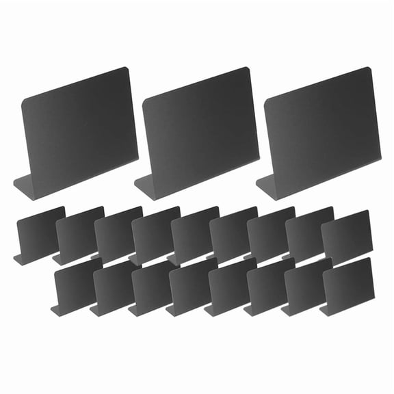 20Pcs Table Signs Food Board Buffet Labels Message Blackboard Chalk Table Display G3398