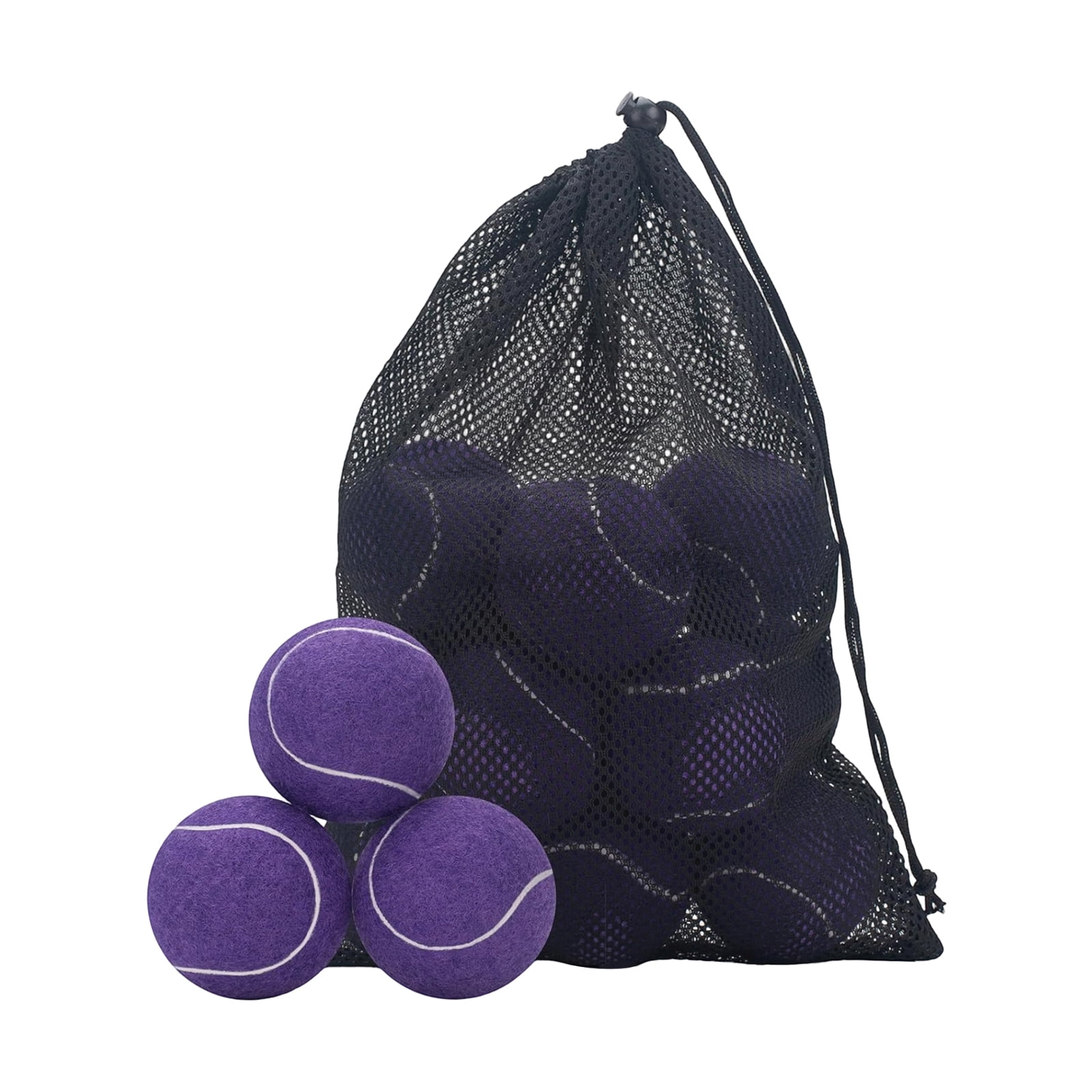 20Pcs Tennis Balls, 2.52in Diameter, High Elasticity Training Balls for Beginners, Outdoor Sports Equipment, Practice Gear for Tennis Lovers, Purple