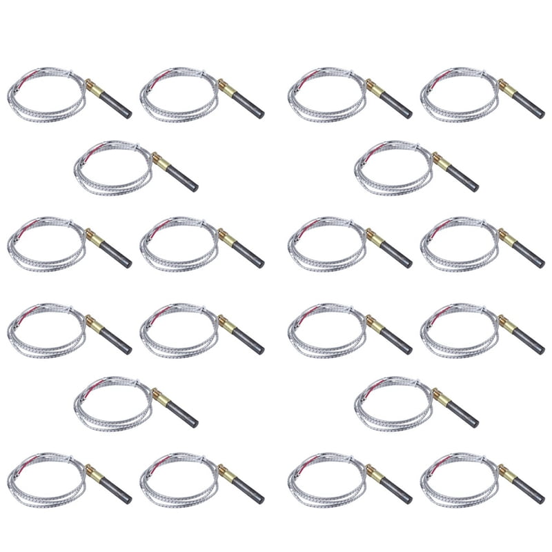 20Pcs Thermocouple Replacement Thermopile Generator for Gas Fireplace/Water Heater/Gas Fr