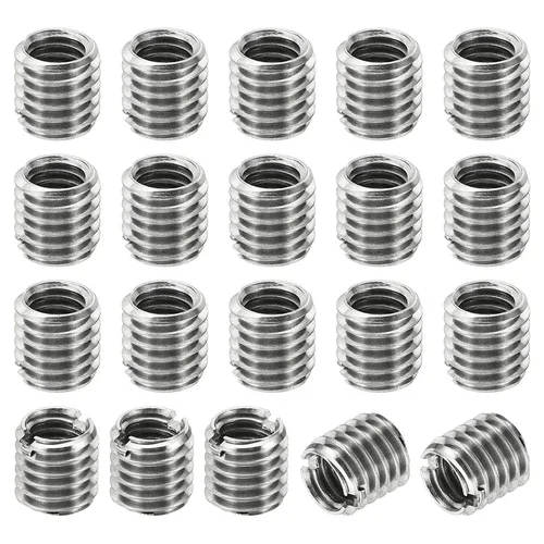 20Pcs Thread Adapter Sleeve Reducing Nut Insert M8X1.25 Male M6X1 Female 8Mm