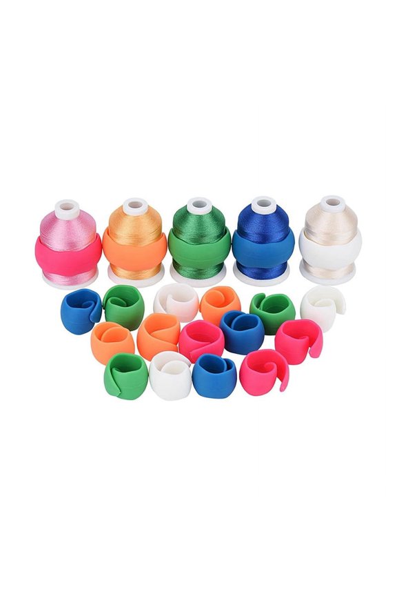 20Pcs Thread Holder/Spool Huggers Keep Thread Spool Neat&Organized for Sewing and Embroidery Machine Thread Spools