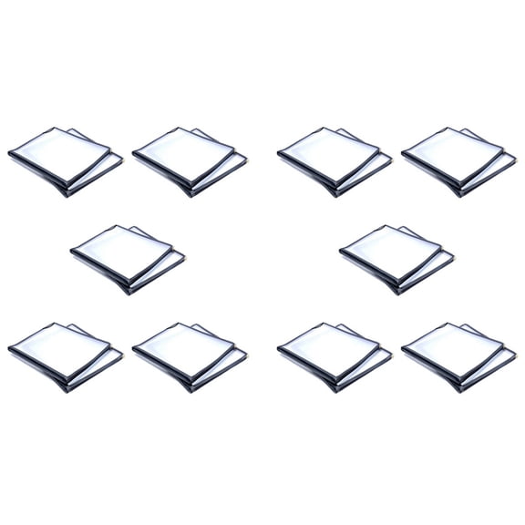 20Pcs Transparent Restaurant Menu Covers for A4 Size Book Style Cafe Bar 4 Pages 8 View