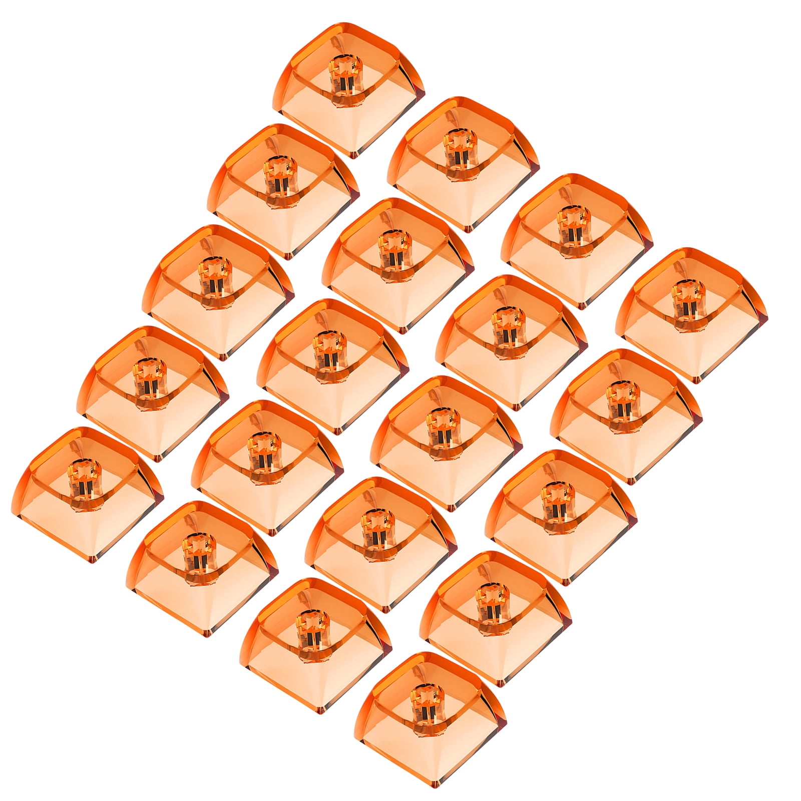 20Pcs Transparents Blanks Keycap Set 1U 1X XDA Height Crystal ...