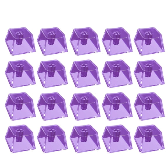 20Pcs Transparents PC Blank Keycap Set Original Profile Crystal Translucents Keycaps for Mechanical Keyboards