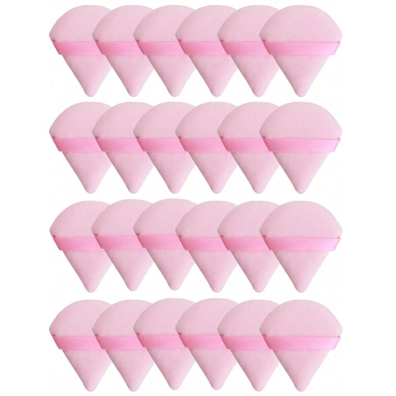 20Pcs Triangle Makeup Sponge Blenders Reusable Multi Functional Makeup Tools Suitable For Foundation Cream BB Cream Sunscreen Air Cushion Blush Perfec