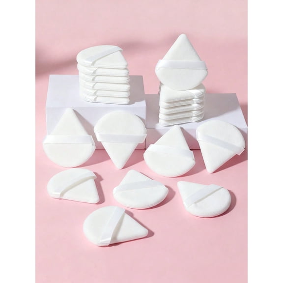 20Pcs Triangle Makeup Sponge Reusable Multi Functional Makeup Tool Suitable For Foundation Primer BB Cream Sunscreen Cushion Blush Etc Perfect Replace