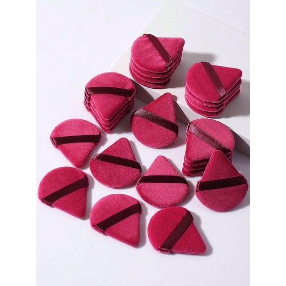 20Pcs Triangle Shape Makeup Sponges Reusable Multi Functional Cosmetic Tool Suitable For Foundation Primer BB Cream Sunscreen BB Cushion Blush Etc Per