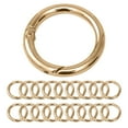 thumbnail image 1 of 20Pcs Trigger Spring O Rings Round,Metal Keychain Ring Round Carabiner Clips for Keyrings Buckle, Bags, Purses, 1 of 5