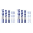 thumbnail image 1 of 20Pcs Masonry Drill Bit Set for Metal Steel Porcelain Ceramic Tile Concrete Brick Plastic Wood, 1 of 8