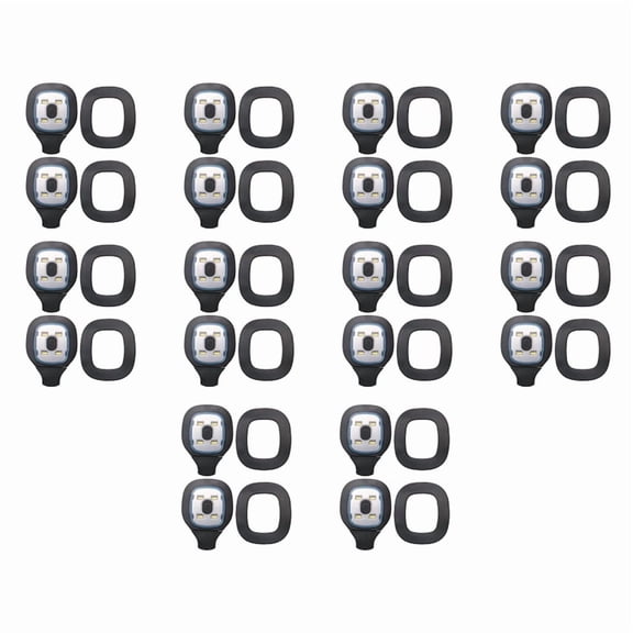 20Pcs USB Rechargeable Light for LED Beanie Hat,Replaceable Headlamp Cap DIY Hat Light for Men and Women,20 x rechargeable LED lights,Black