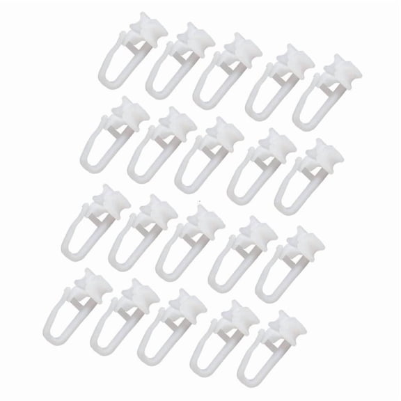 20Pcs Universal Curtain Rail Sliders Replacement Curtain Track Rollers