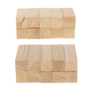 20Pcs Unpainted Balsa Wood Block Smooth for Arts Craft Woodworking Modelling