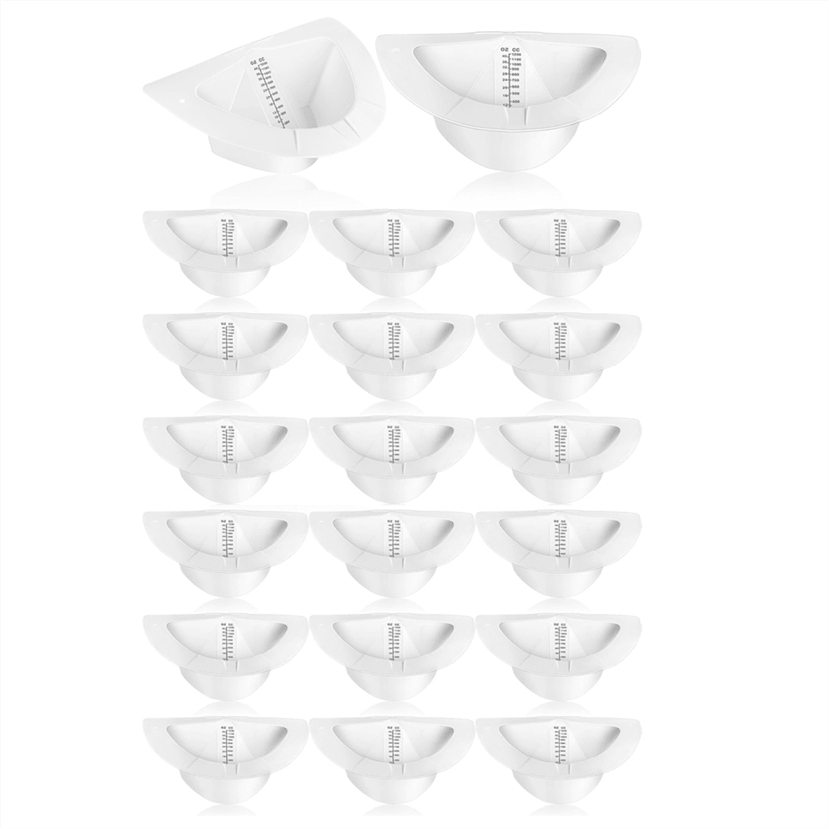 20Pcs Urine Hats for Toilets,Urine Collection Cups Pee Cup Sample Containers Women,40oz/ 1200cc