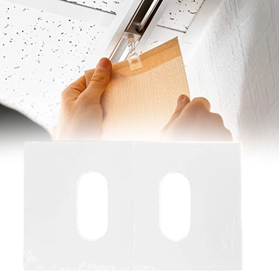 20Pcs Vertical Blind Repair Tabs, Adhesive Blind Vane Replacement Parts, No Tools Needed Quick Fix for Damaged Window Blinds Slats 20Pcs