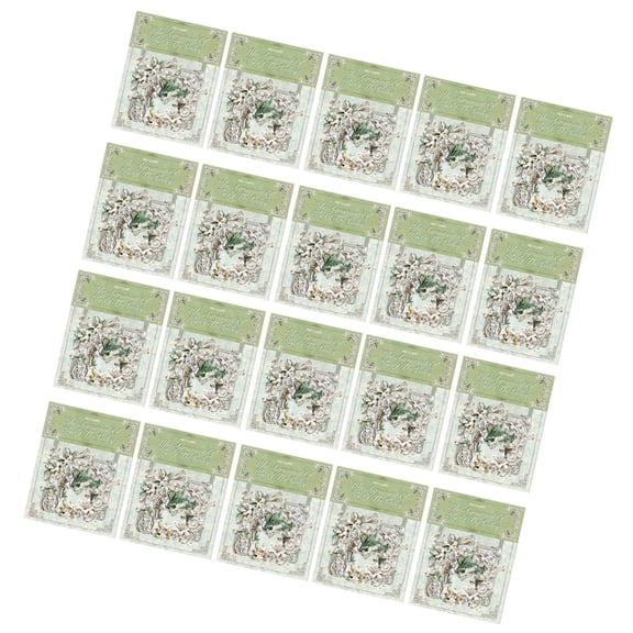 20Pcs Vintage Hollowed Corner Sticker Decorative Border Sticker for Scrapbooking