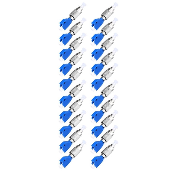 20Pcs Visual Fault Locator Adapter,Hybrid Fiber Optic Connector Adapter,Single Mode 9/125Um Male to LC Female Adapter
