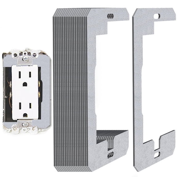 20Pcs Wall Plate Spacer- Metal Flush Fit Device Leveling Plates - Receptacle Spacers Shims Leveler for Fixing Walls
