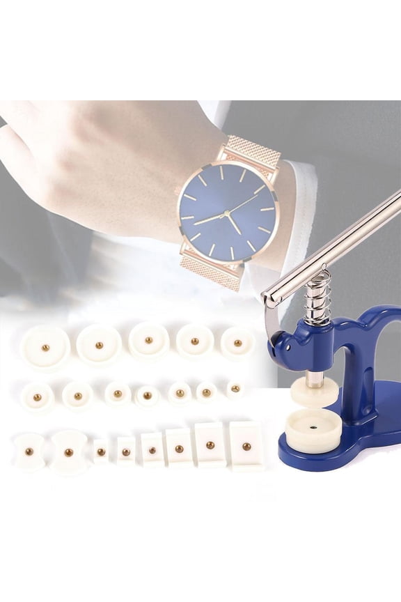 20Pcs Watch Back Case Press Crystal Glass Closer Fitting Repair Tool Dies Set Kit