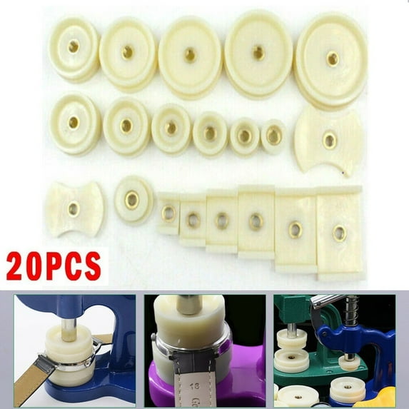 20Pcs Watchmaker Tool Watch Press Set Back Case Closer Crystal Glass Repair Dies