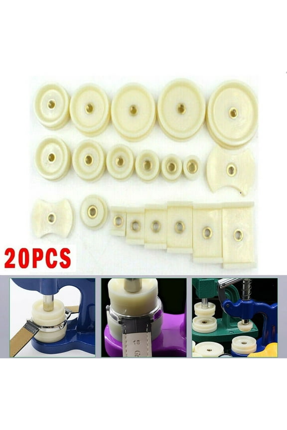 20Pcs Watchmaker Tool Watch Press Set Back Case Closer Crystal Glass Repair Dies