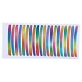 thumbnail image 1 of 20Pcs Wheel Rim Stickers Arc-Shape Car Wheel Rim Tapes Decoration Stickers for 14"-22" Rim Assorted Color PET, 1 of 6
