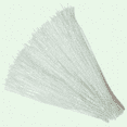thumbnail image 1 of 20Pcs White Glitter Tinsel Chenille Metallic Pipe Cleaners for DIY Craft Projects, 1 of 2