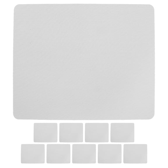 20Pcs White Sublimation Mouse Mat Blanks for DIY Printing with Anti-Slip Stable Surface