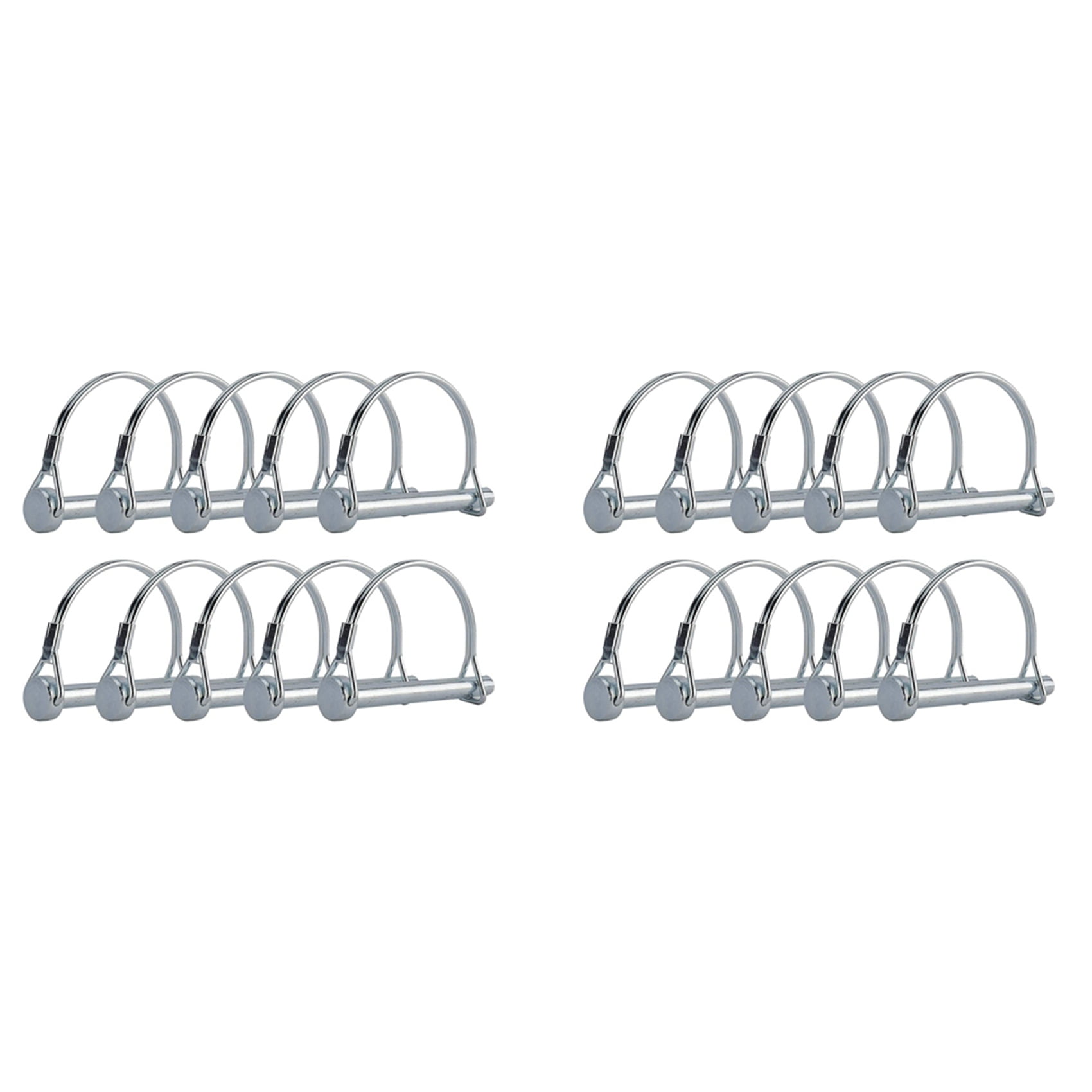 20Pcs Wire Lock Pin, 5/16 Inch Shaft Locking Pin Hitch Pin with Round