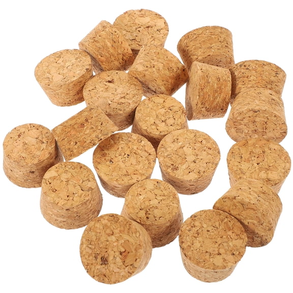 20Pcs Wood Corks Plugs Natural Wooden Corks Replacement Reusable Cork Bottle Plug