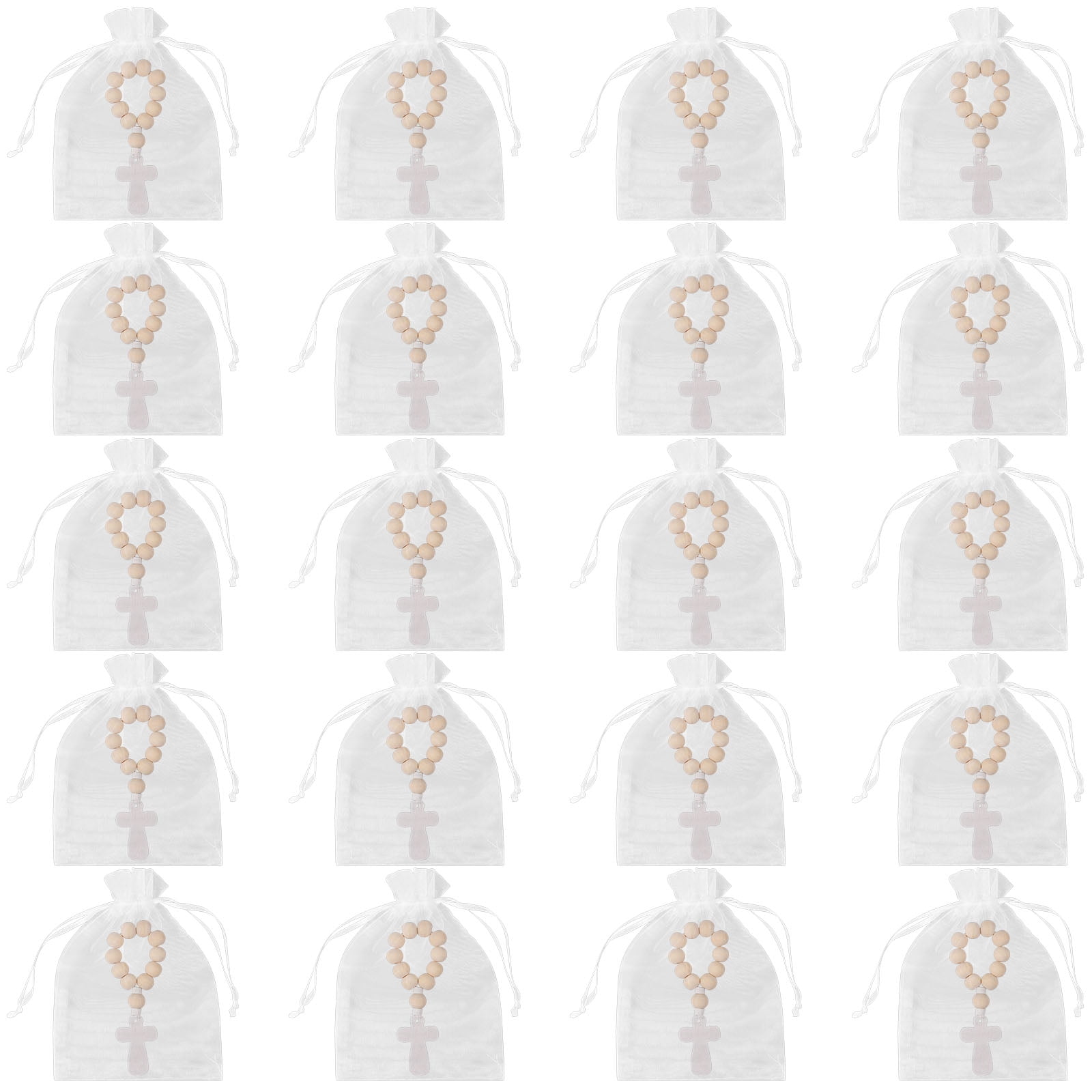 Westmon Works St Michael Wooden Pocket Rosary Set With Prayer Cards - Pack Of 12 For Gifts Or Personal Use