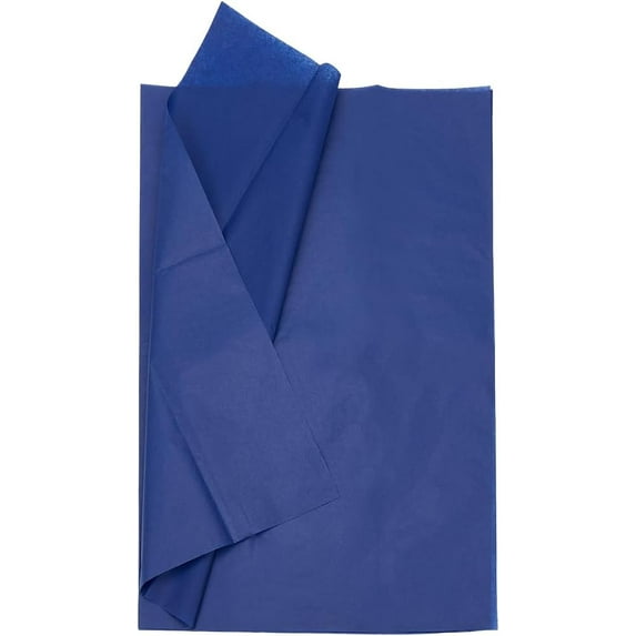 20Pcs Wrapping Paper Flower Bouquet Wrapping Paper Decoration Rectangle Blue 660x500x0.01mm