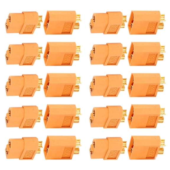20Pcs XT60 Male & Female Connectors for High Power Motors for Quadcopter Use
