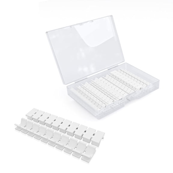 20Pcs ZB6 Blank Terminal Marker Strip, DIN Rail Terminal Block Marking Labels, Nylon PA6 Terminal Block Labels Mark Bar for UK2.5B, UK5N, UDK4, UKK5