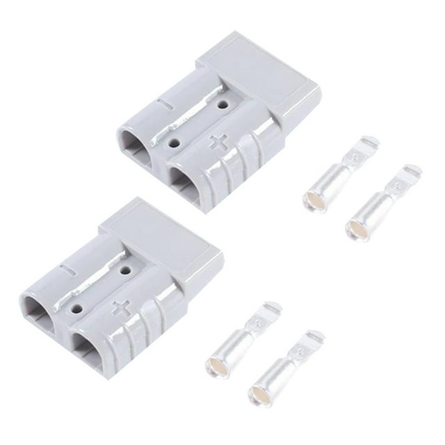 20Pcs for Anderson Plug Connector 50A 600V 6AWG Silver Plated Solid