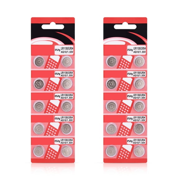 20Piece/10Pieces AG10 LR1130 Watch Reliability Performances 1.5V Button Cell Batteries for Small Electronics
