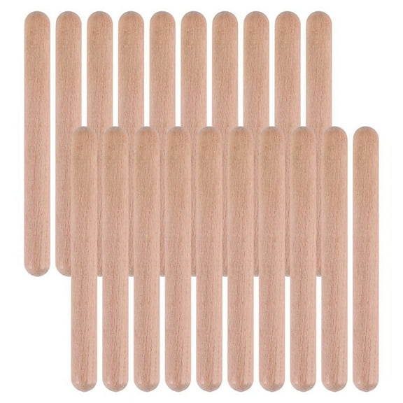 20Pieces 8 Inch Kids Rhythm Sticks Music Lummi Classical Wood Claves Musical Percussion Instrument