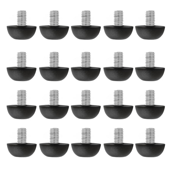 20Pieces Adjustable Furniture Levelers M8Threaded Screw In Leg Height Adjusters Accessory for Chairs Sofas Shelves