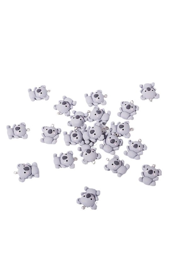20Pieces Eye Catching Resin Koala Charm For Individualized Jewelry Creations
