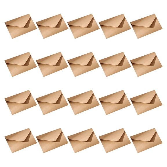 20Pieces Small Envelopes 4x2.76Inch Folding Envelope For Party Invitation Wedding Valentines Christmas Card and Mailing