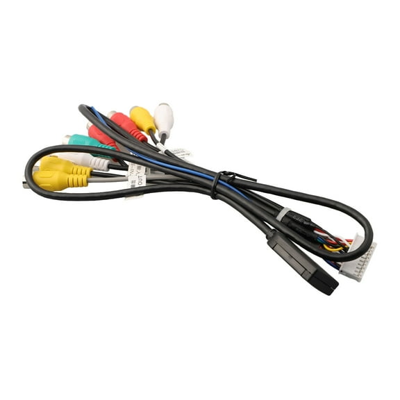 20Pin Car Stereo Radio Rca Video Audio Mic Cable Wire Adapter W/4G Sim Card Slot